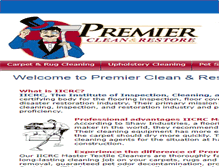 Tablet Screenshot of premiercleanandrestore.com